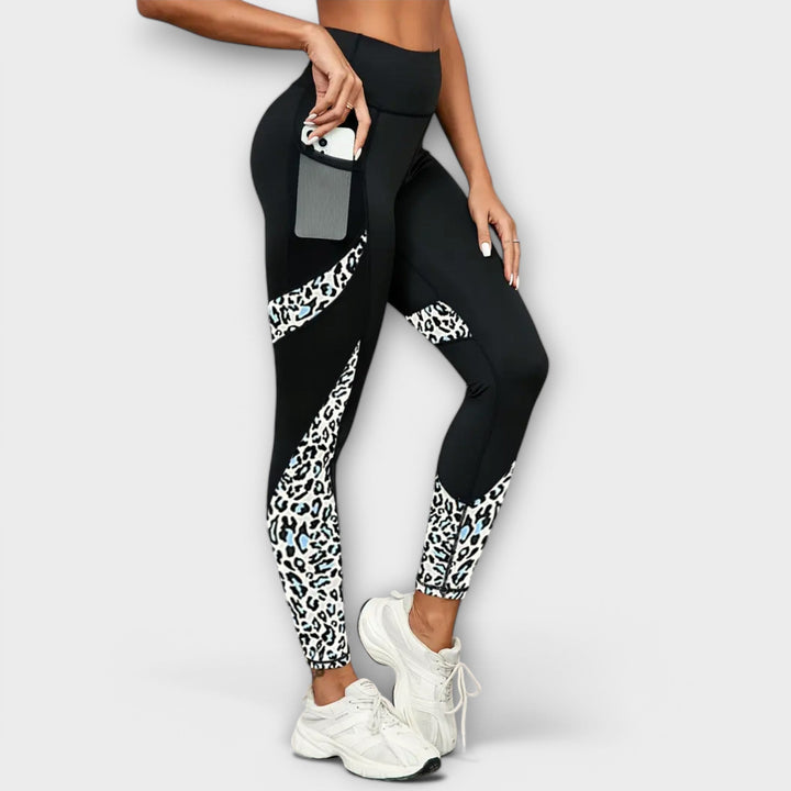 Carmo - Leggings de cintura alta con estampado de leopardo