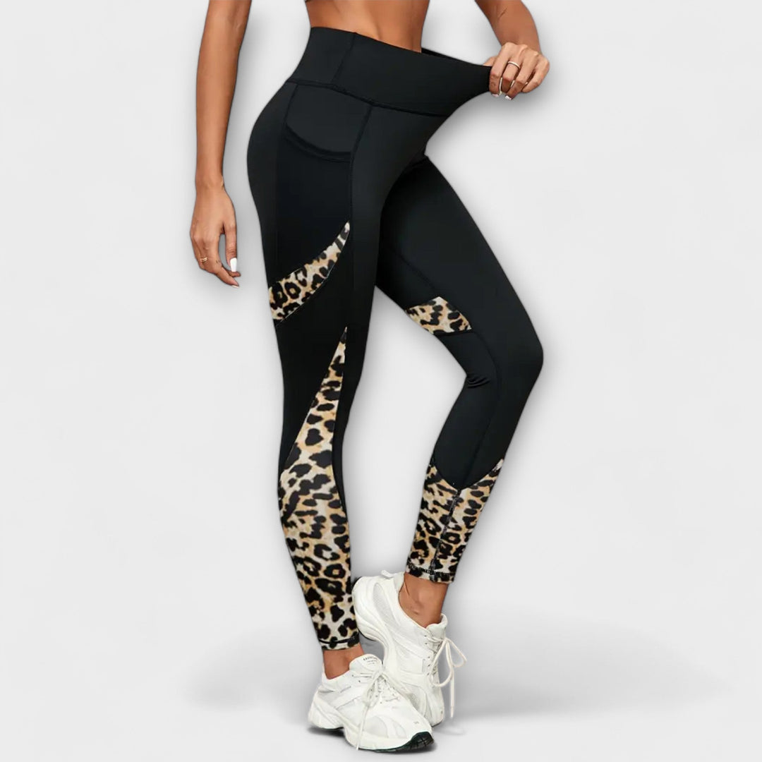 Carmo - Leggings de cintura alta con estampado de leopardo